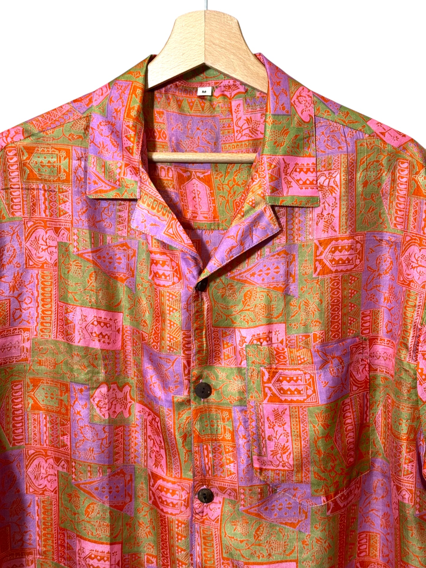Camicia vintage in seta, taglia M