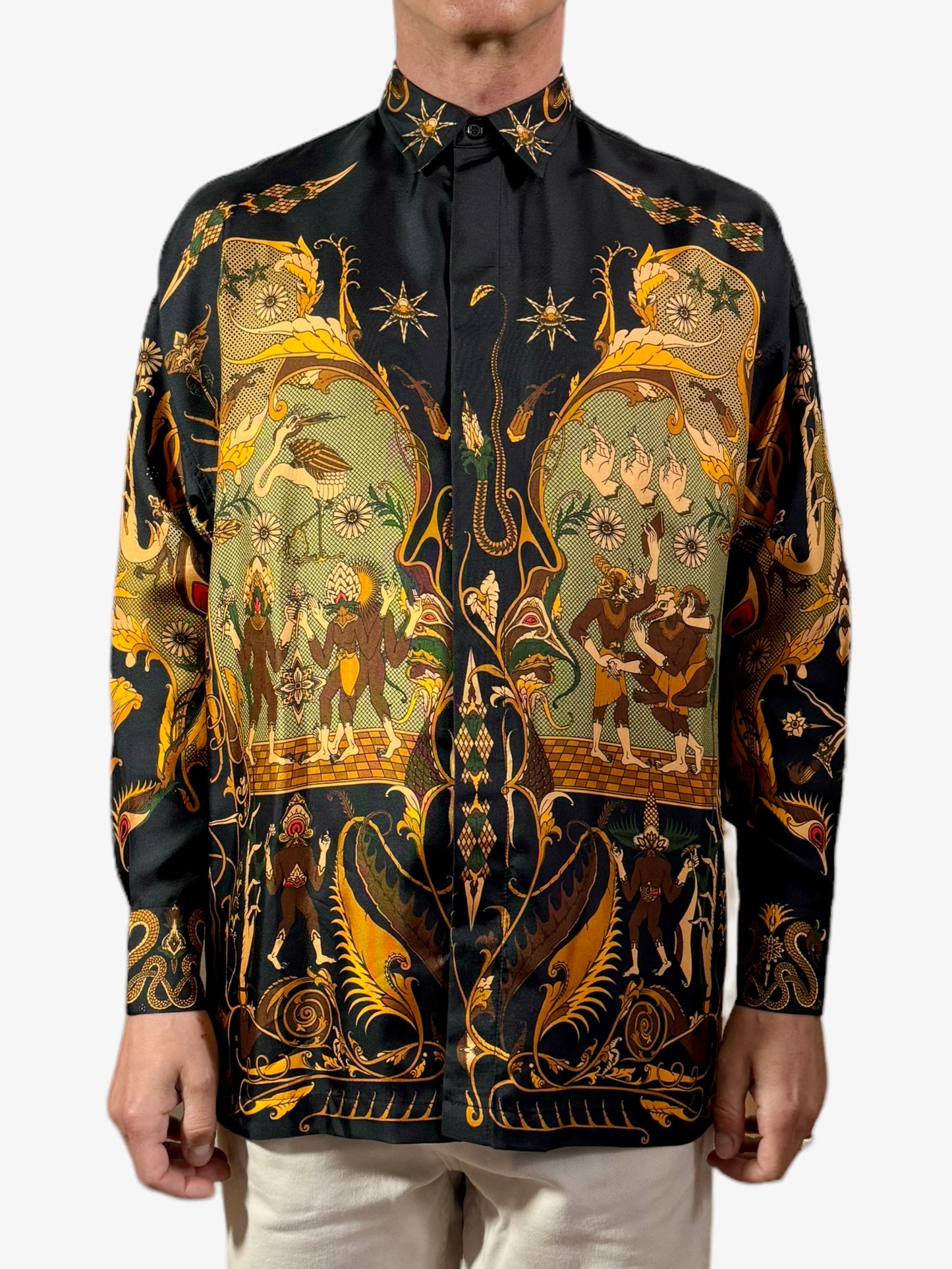 Fractal silk shirt