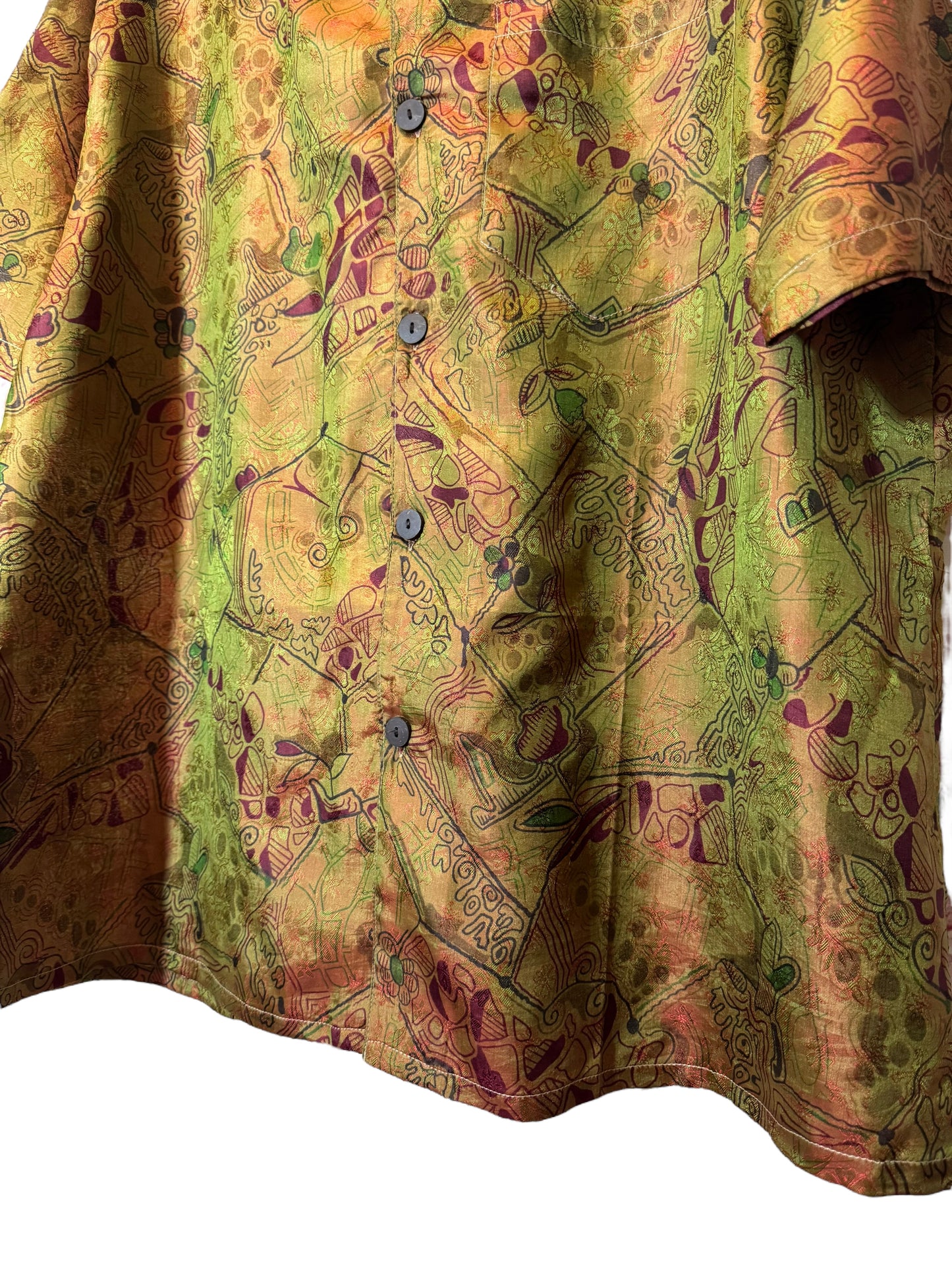 Camicia vintage in seta, taglia M