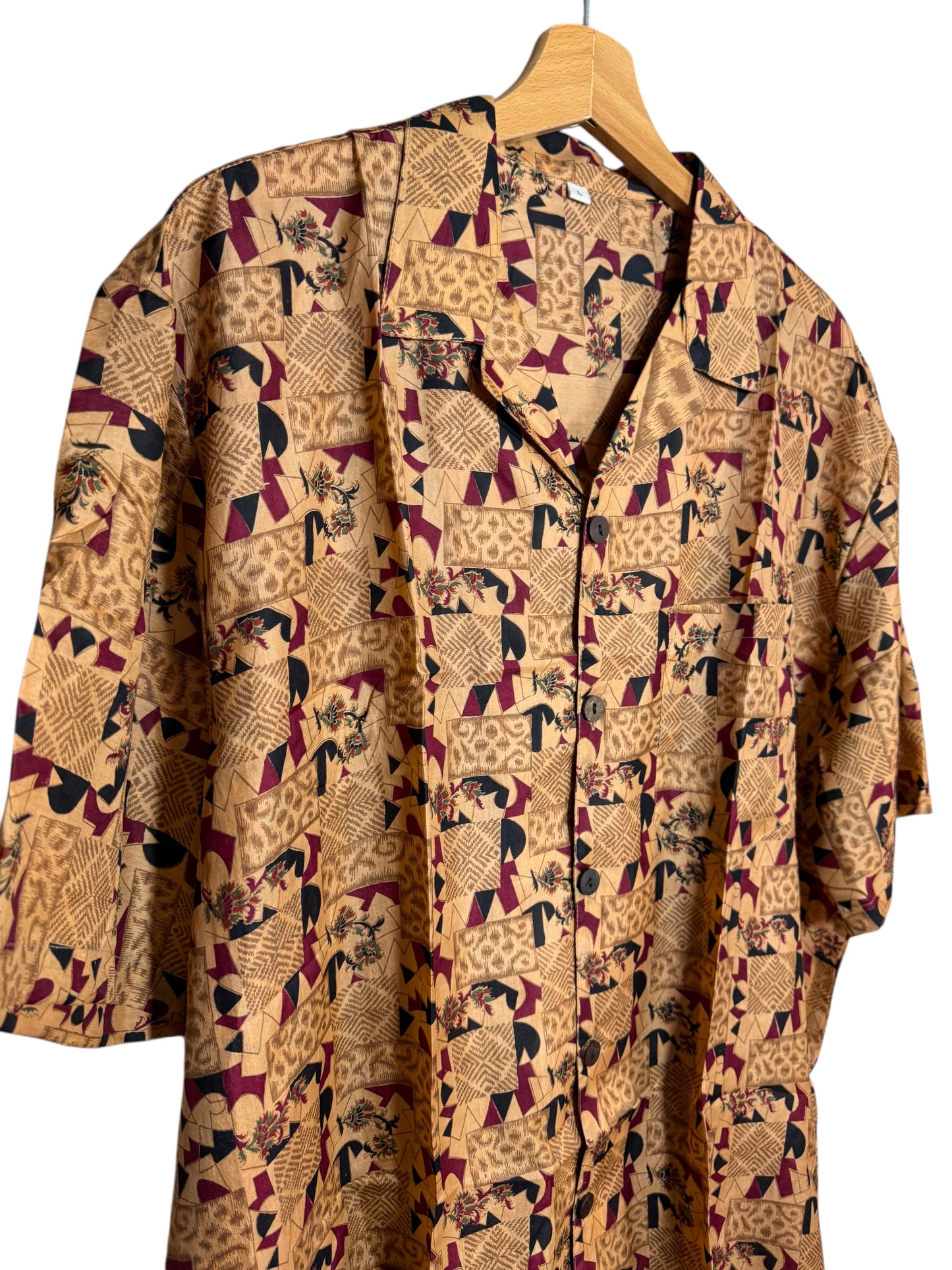 Camicia vintage in seta, taglia L