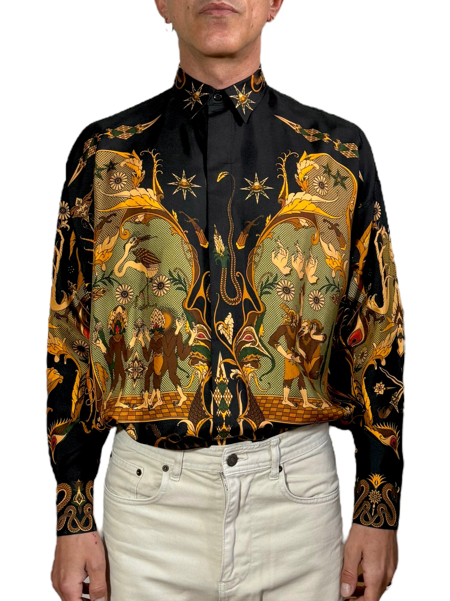 Fractal silk shirt