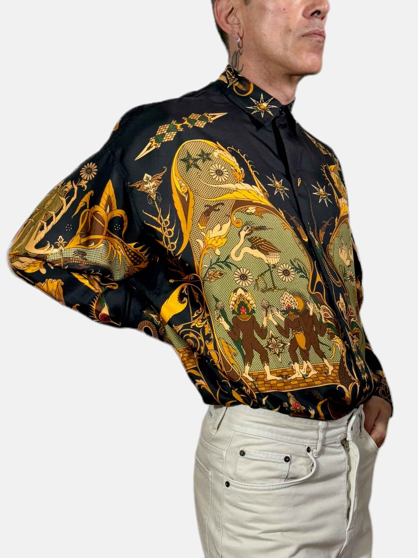 Fractal silk shirt