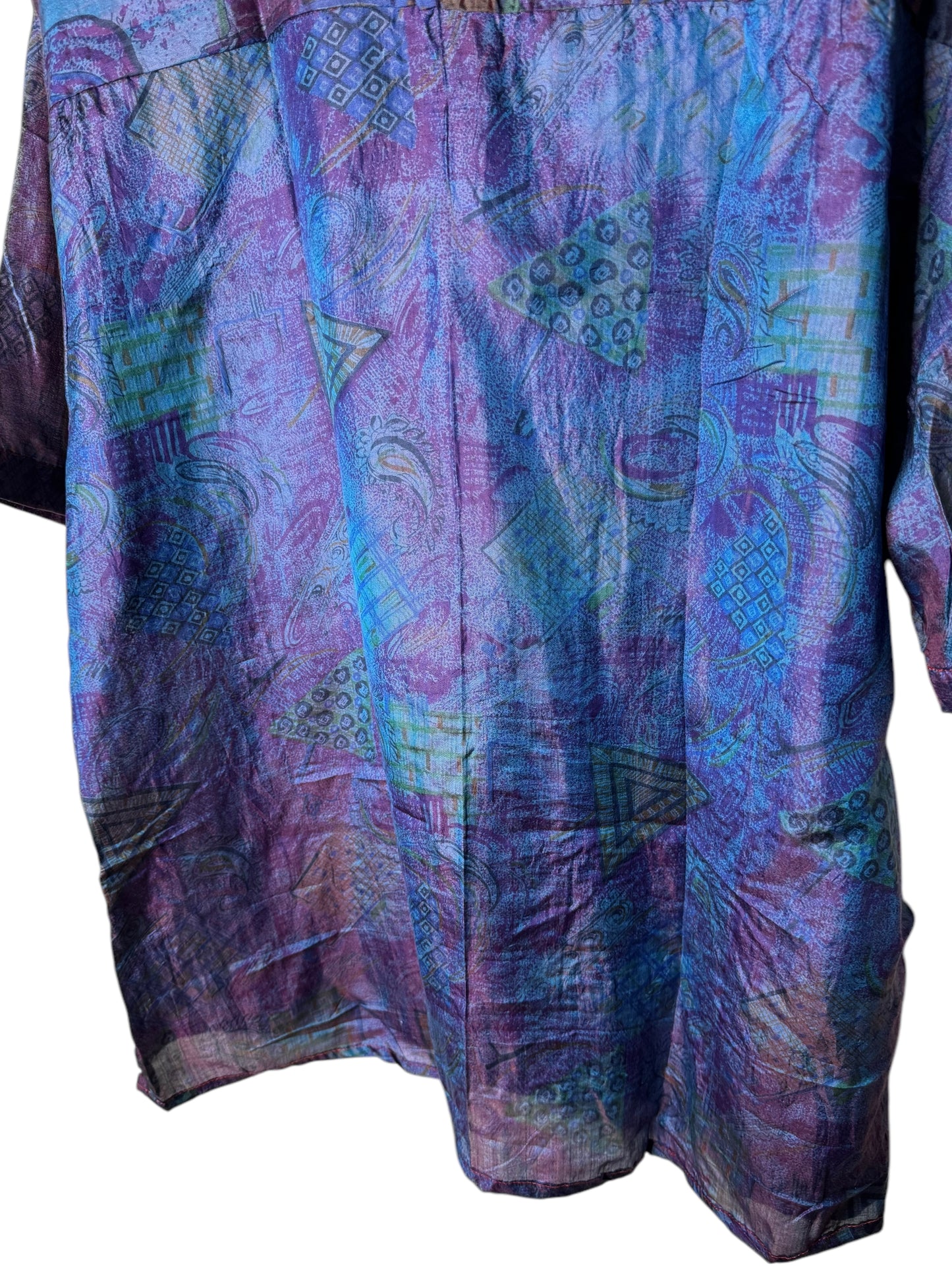 Camicia vintage in seta, taglia S