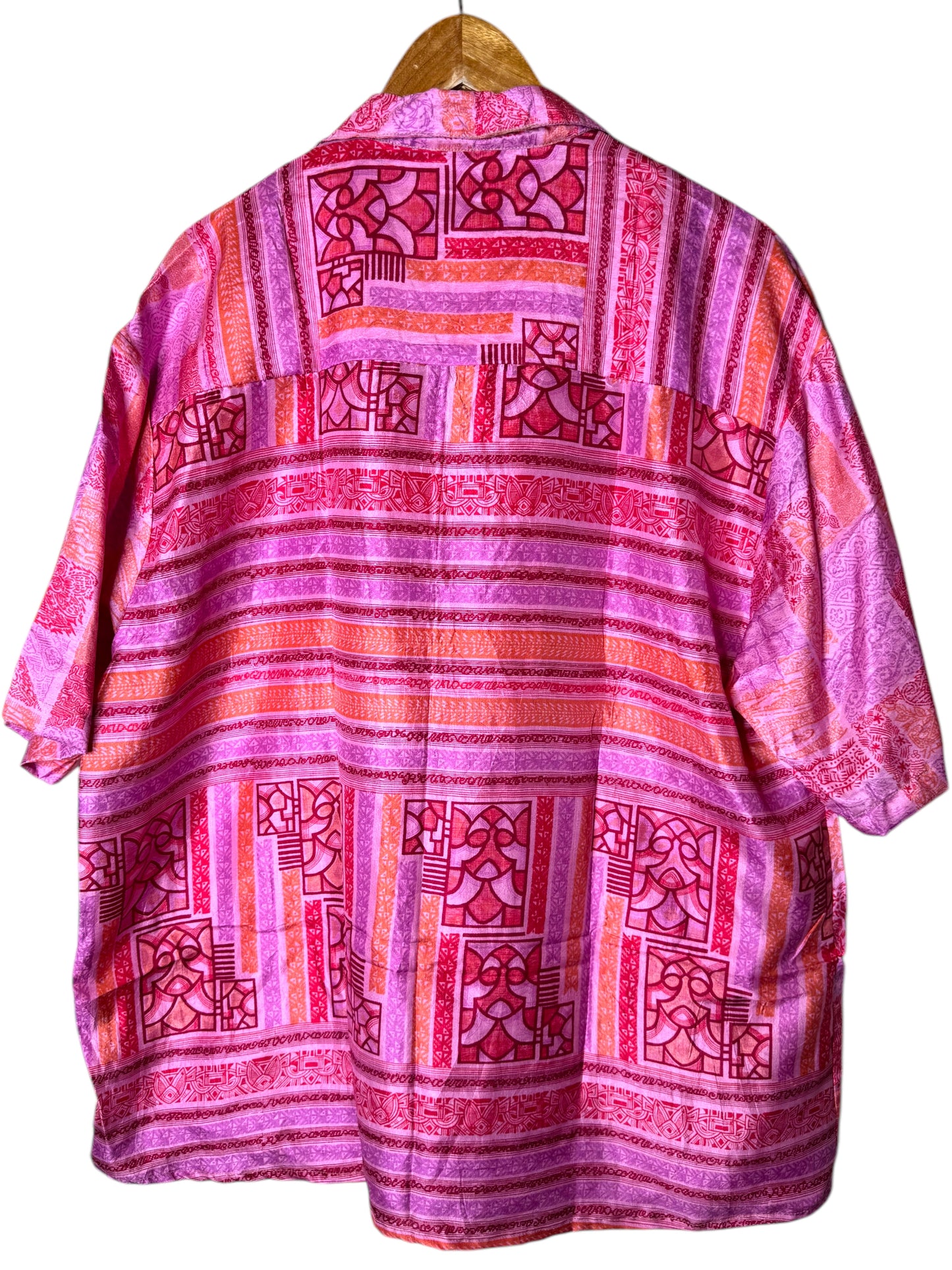 Camicia vintage in seta, taglia XL