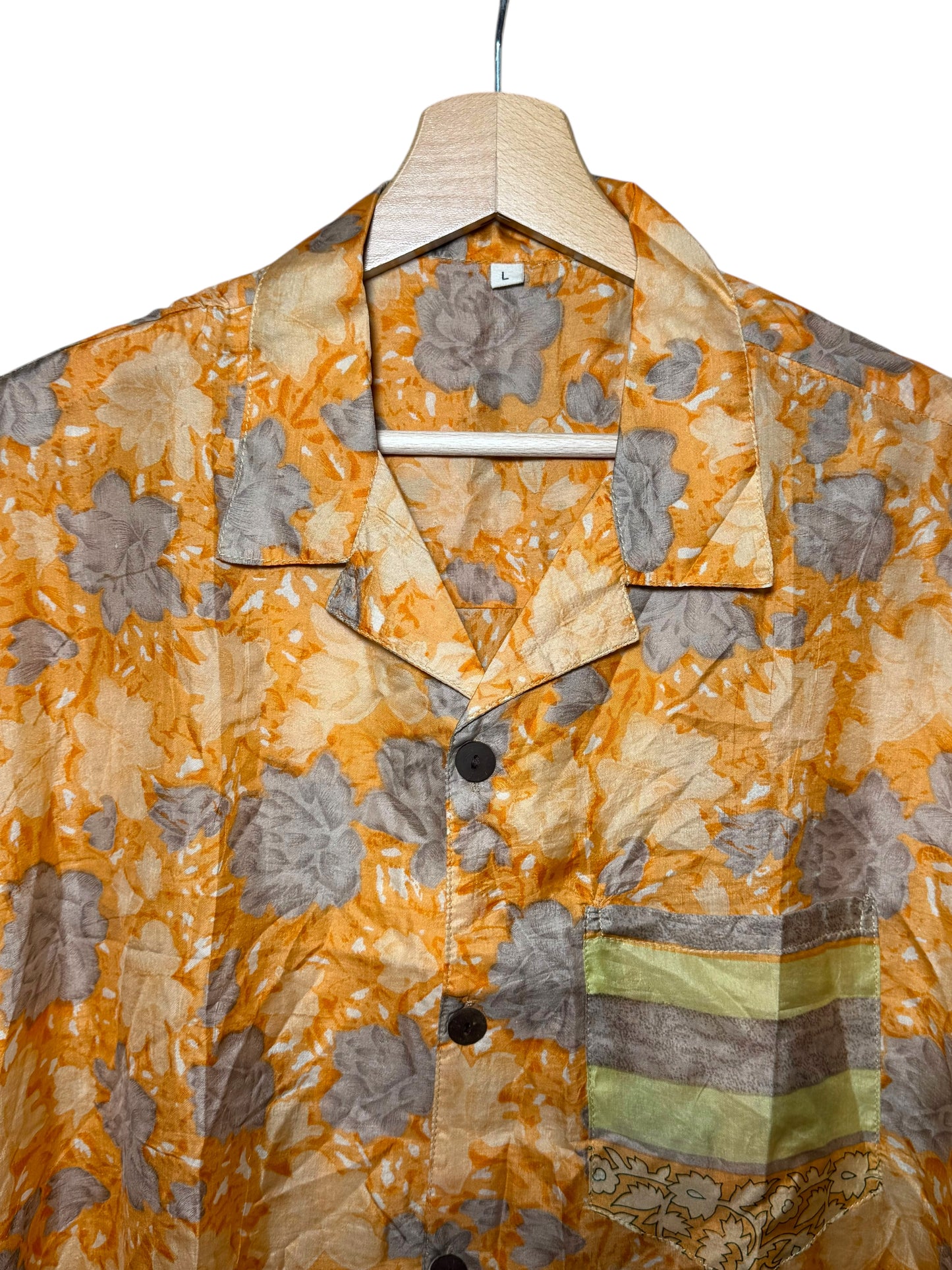 Camicia vintage in seta, taglia L