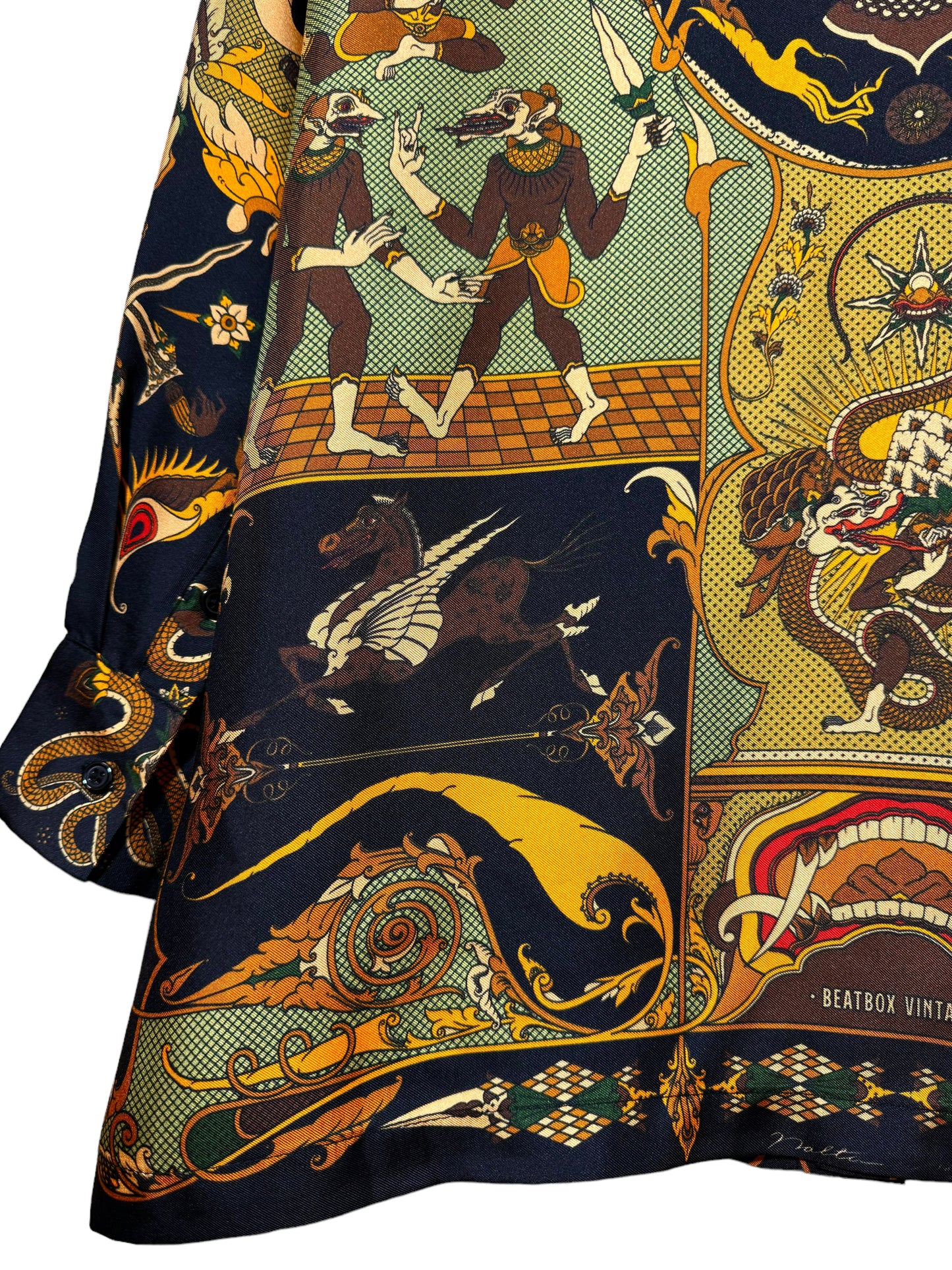 Camisa de seda fractal