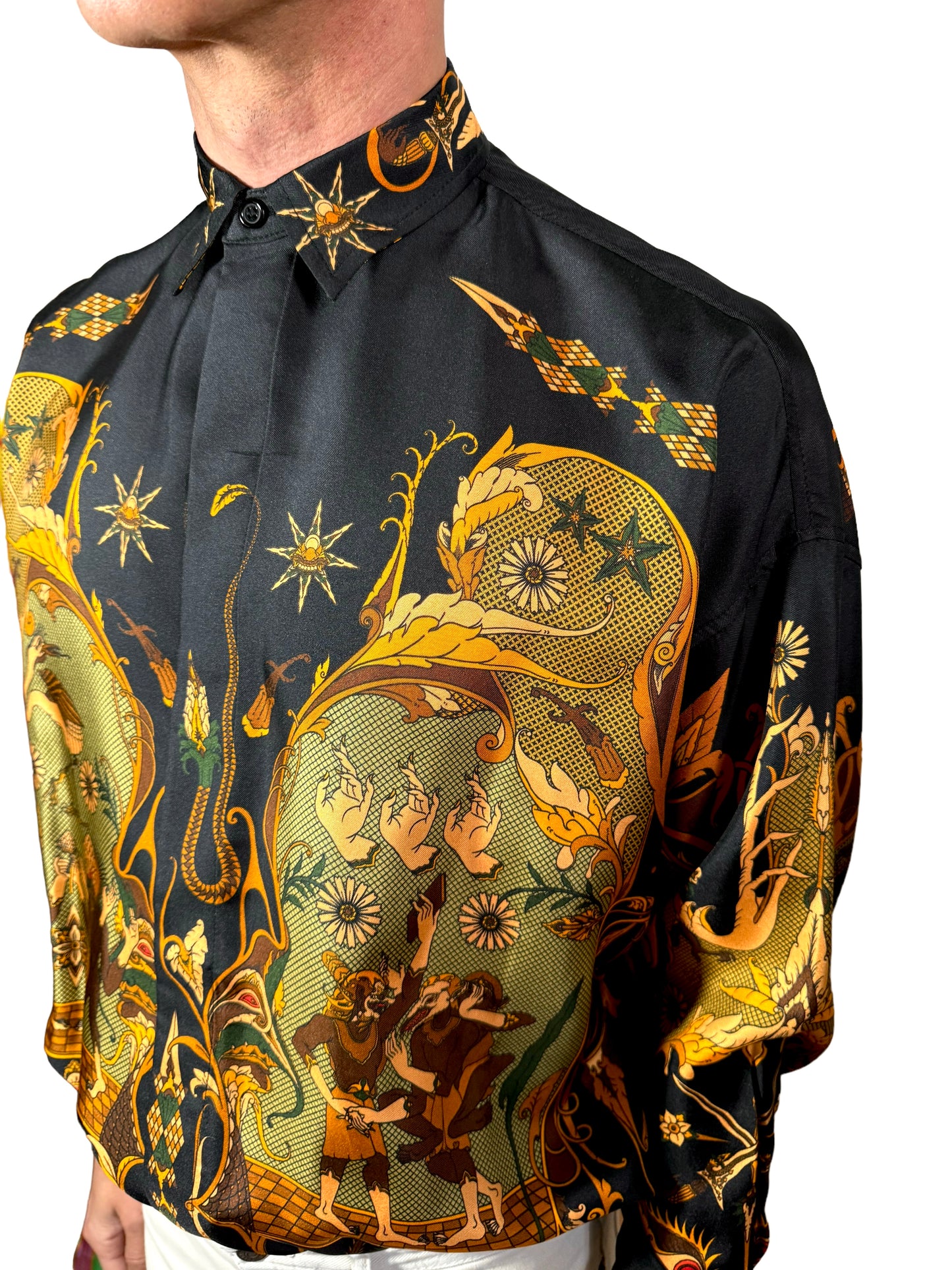 Fractal silk shirt