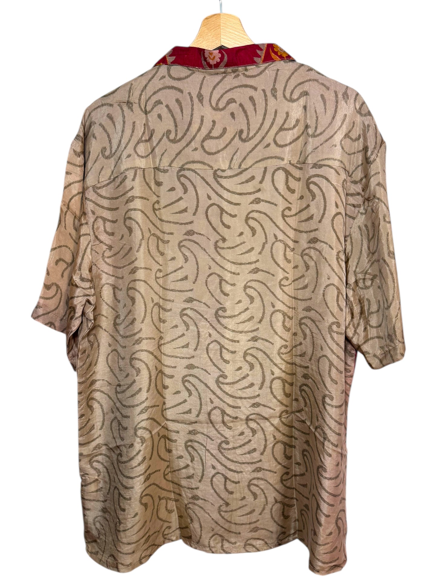 Camicia vintage in seta, taglia L