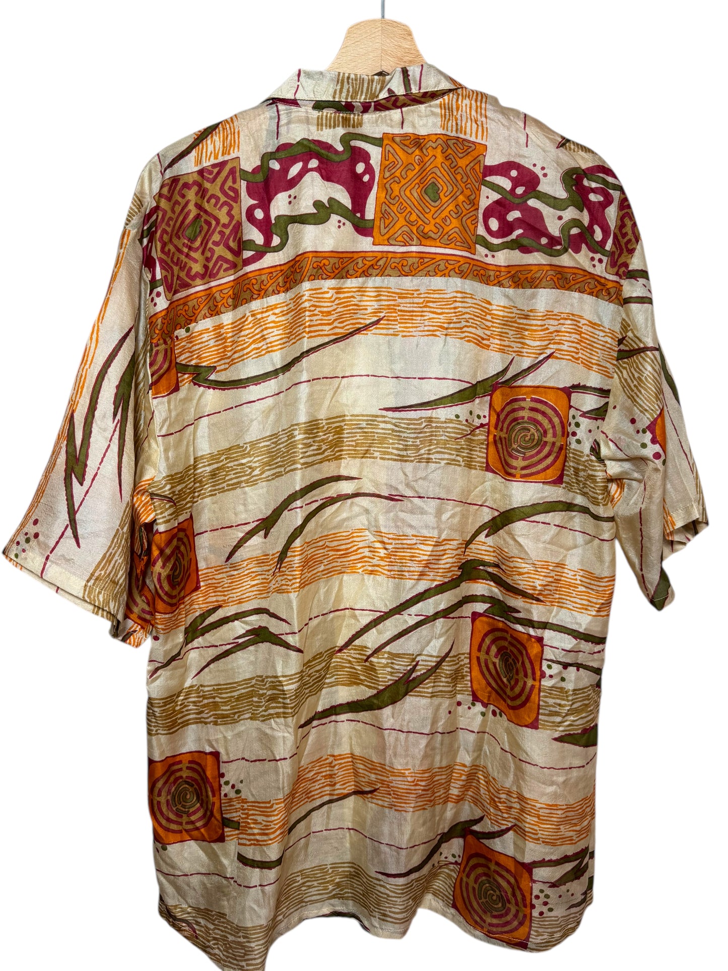 Camicia vintage in seta, taglia L