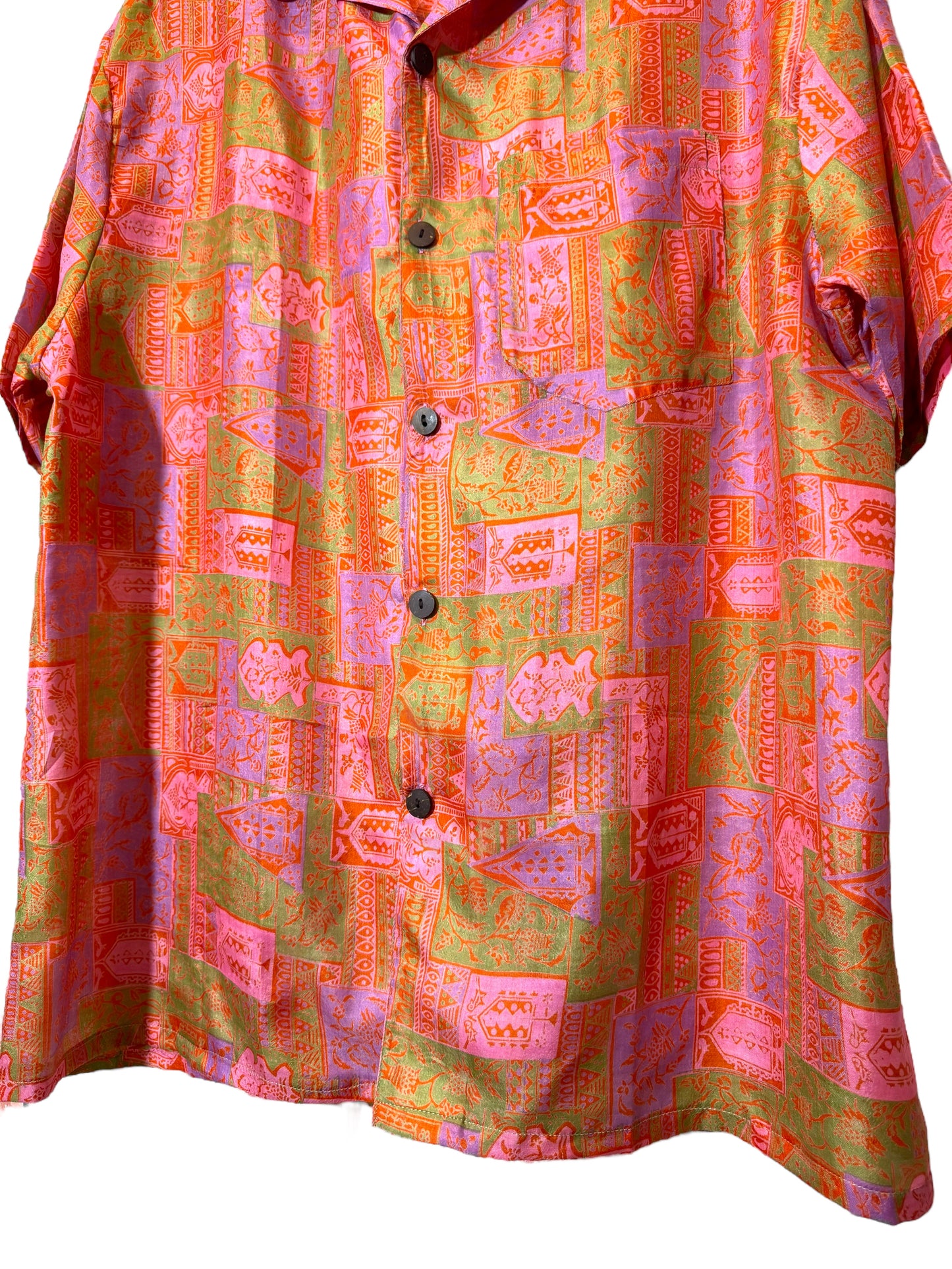 Camicia vintage in seta, taglia M