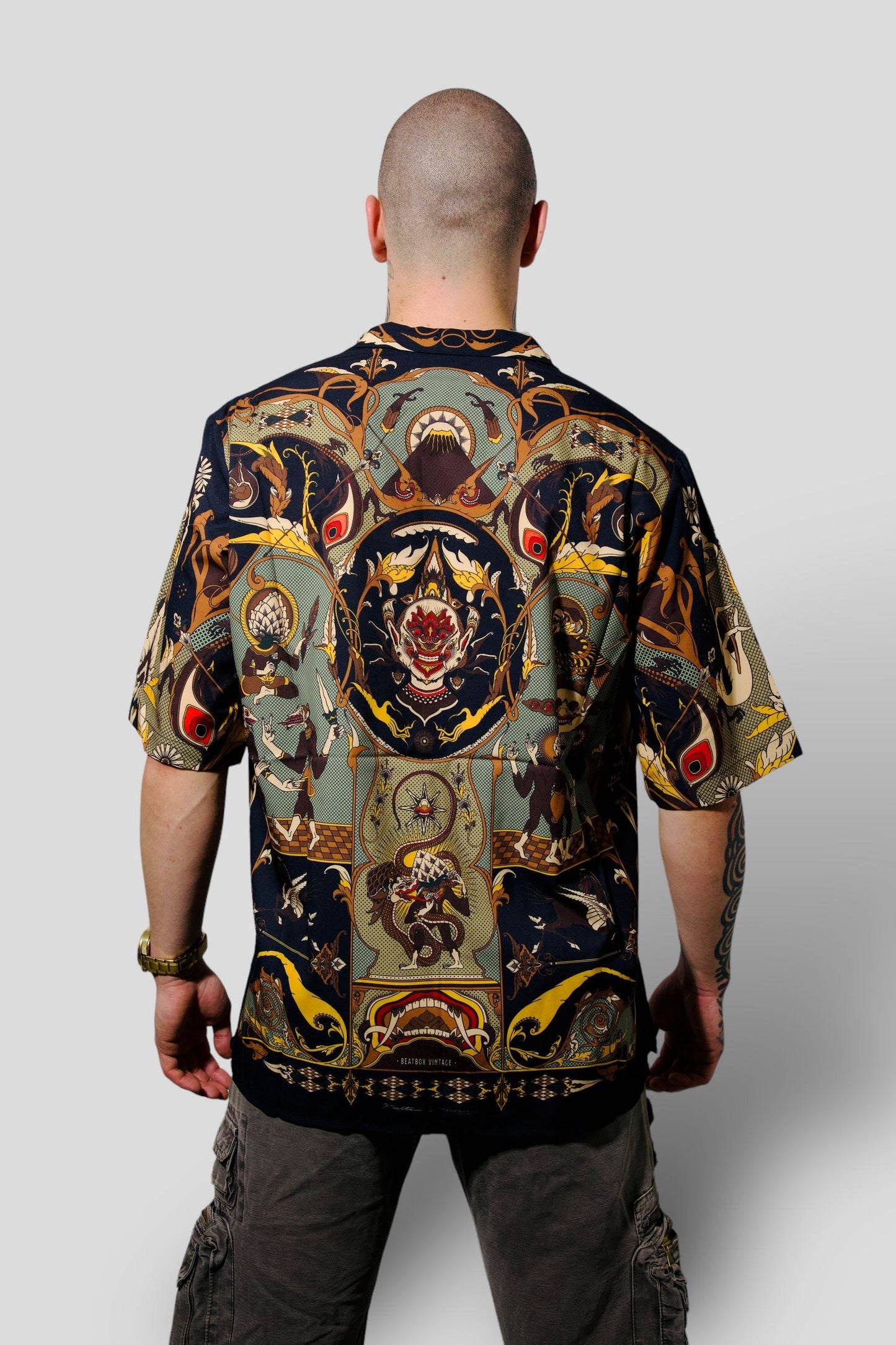 Camisa vintage fractal beatbox