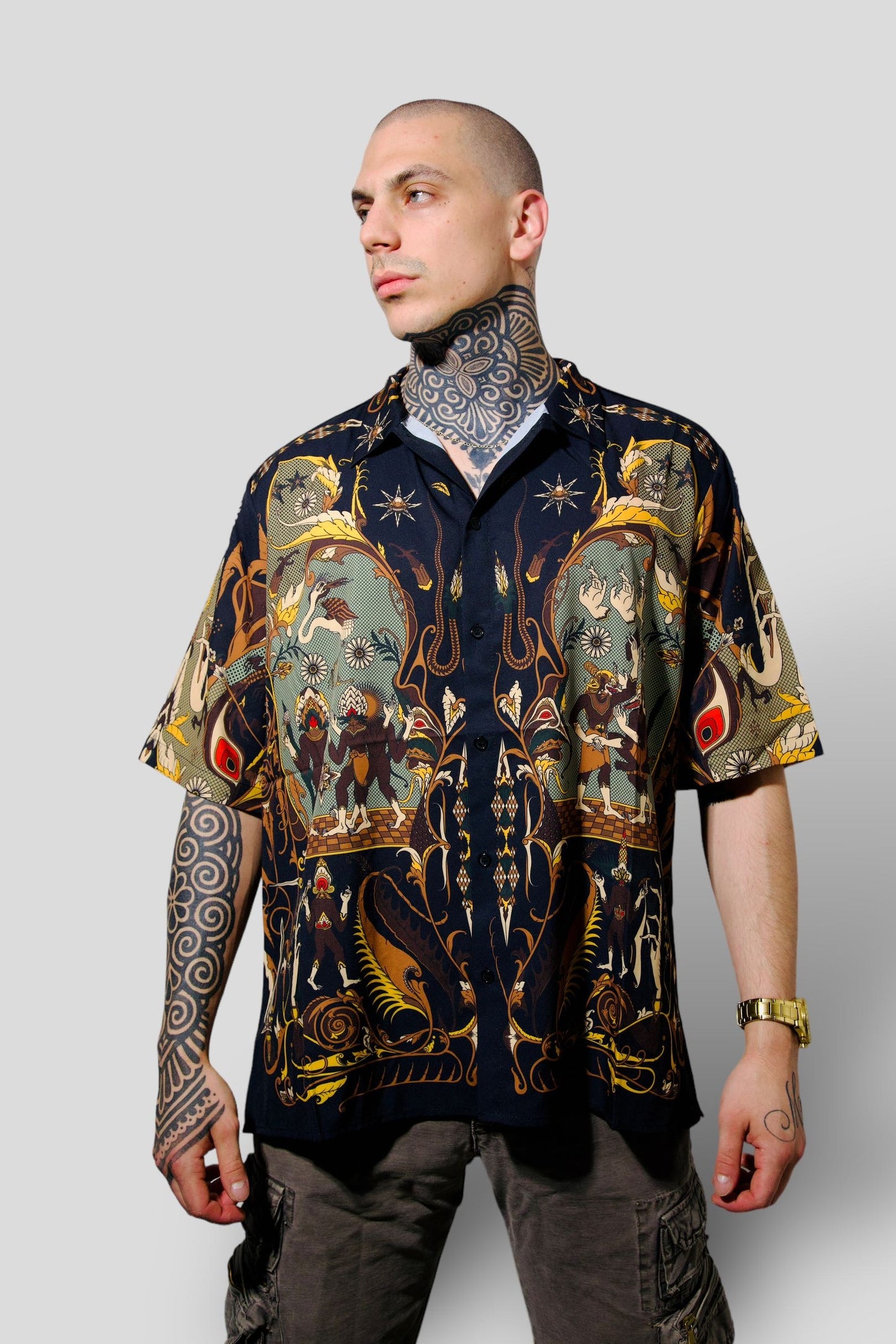 Camisa vintage fractal beatbox