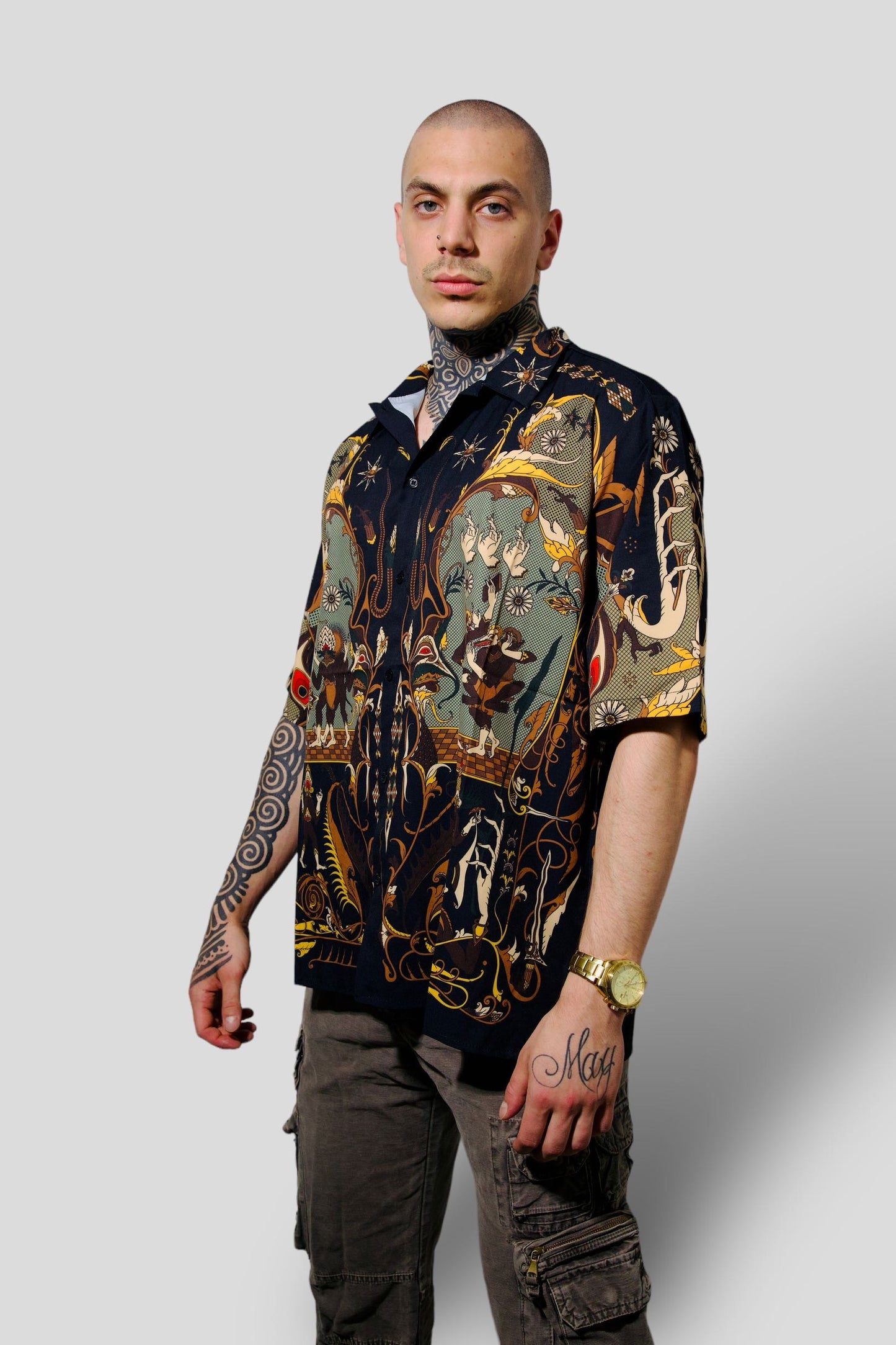 Camisa vintage fractal beatbox