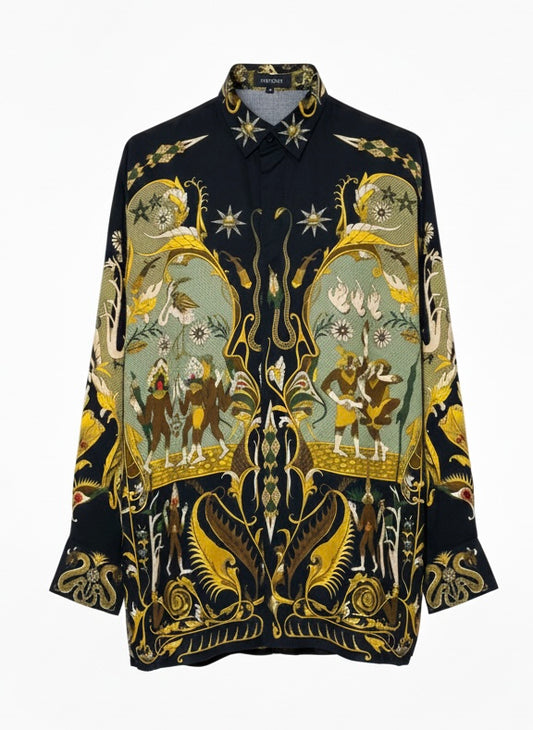 Camisa vintage fractal beatbox