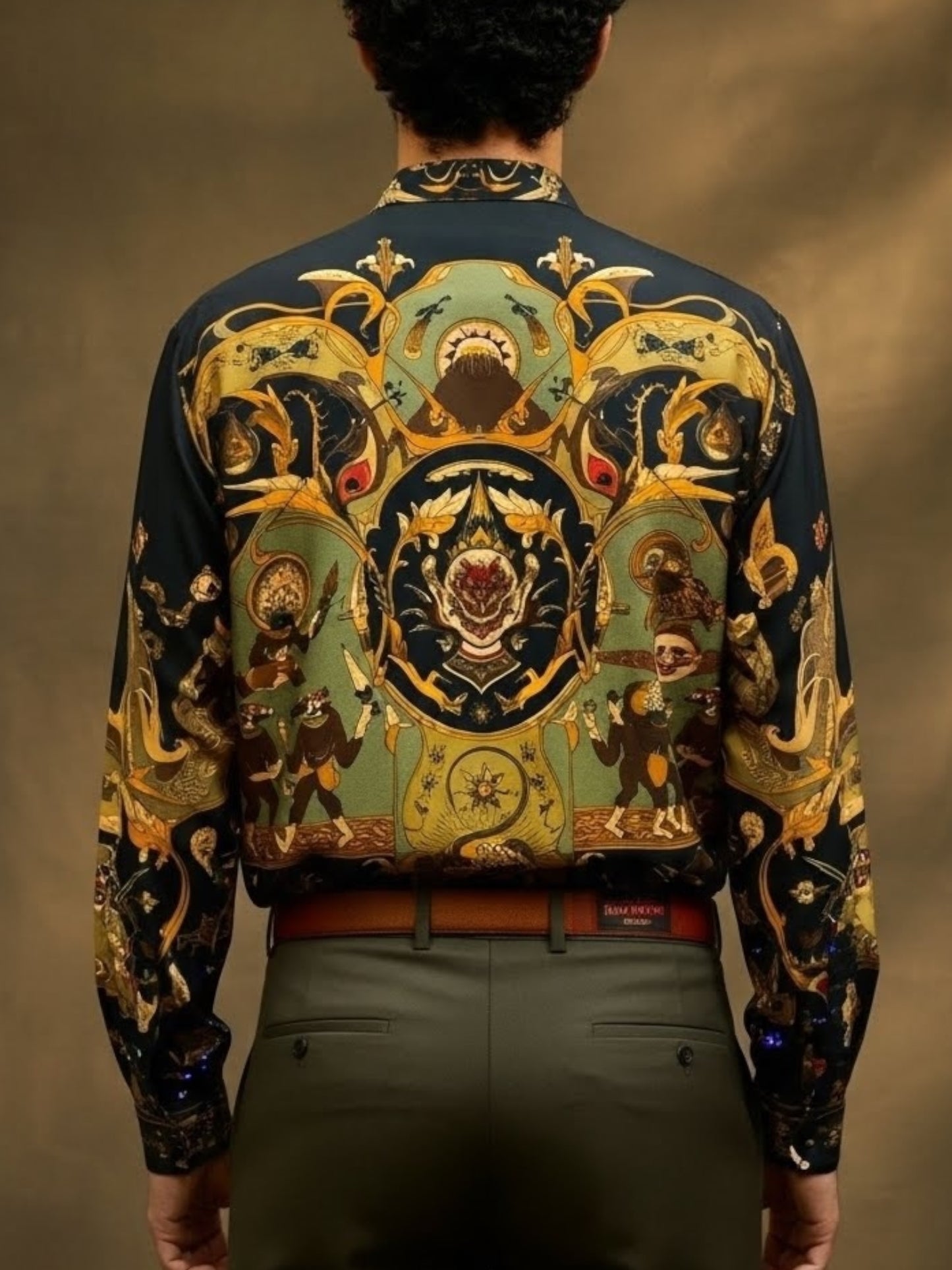 Camisa de seda fractal