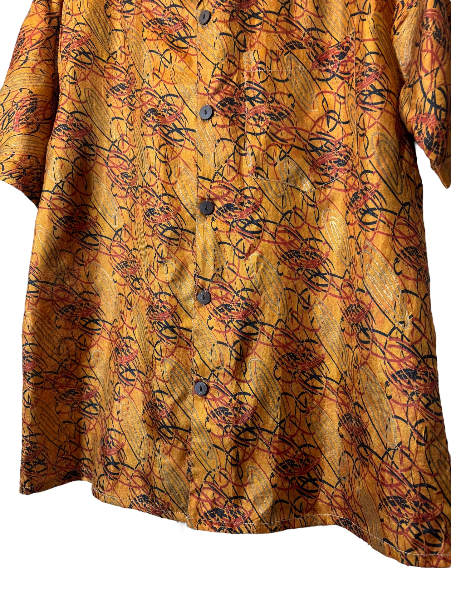 Camicia vintage in seta, taglia S