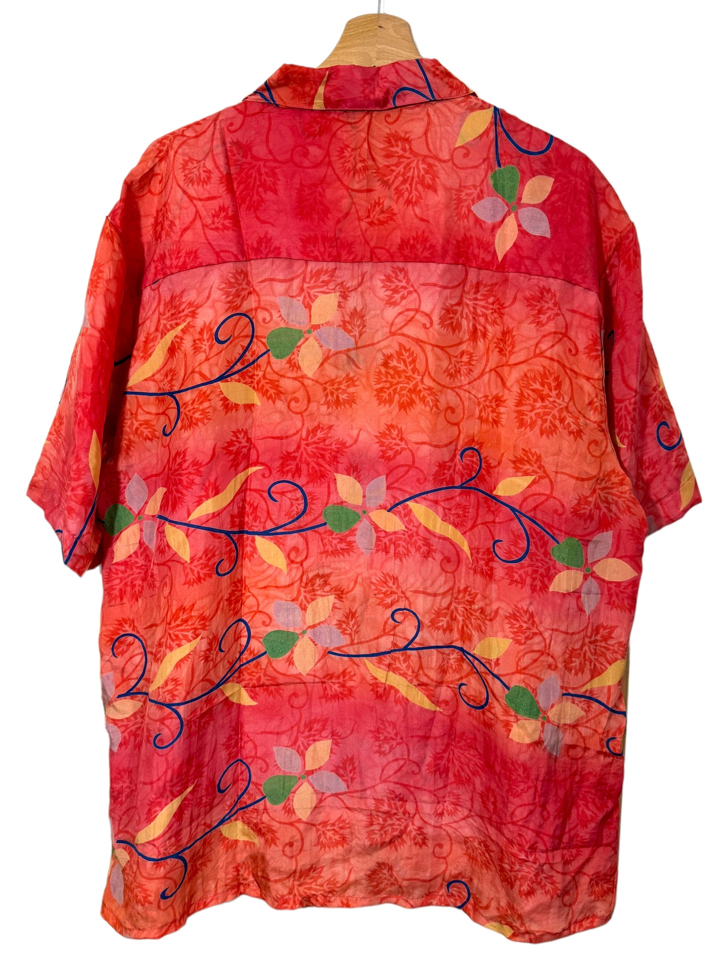 Shirt made with vintage silk (L)