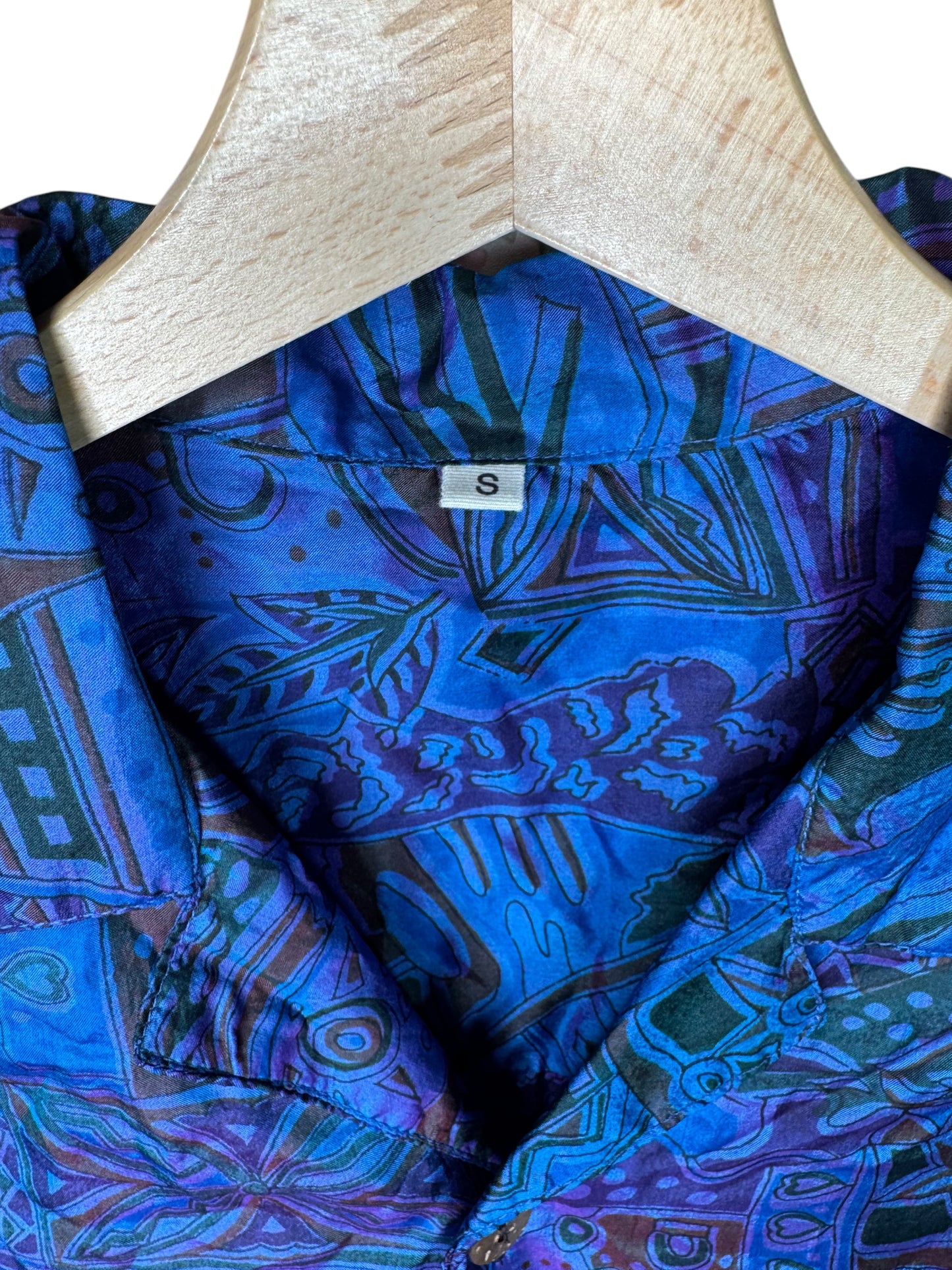 Camicia vintage in seta, taglia S