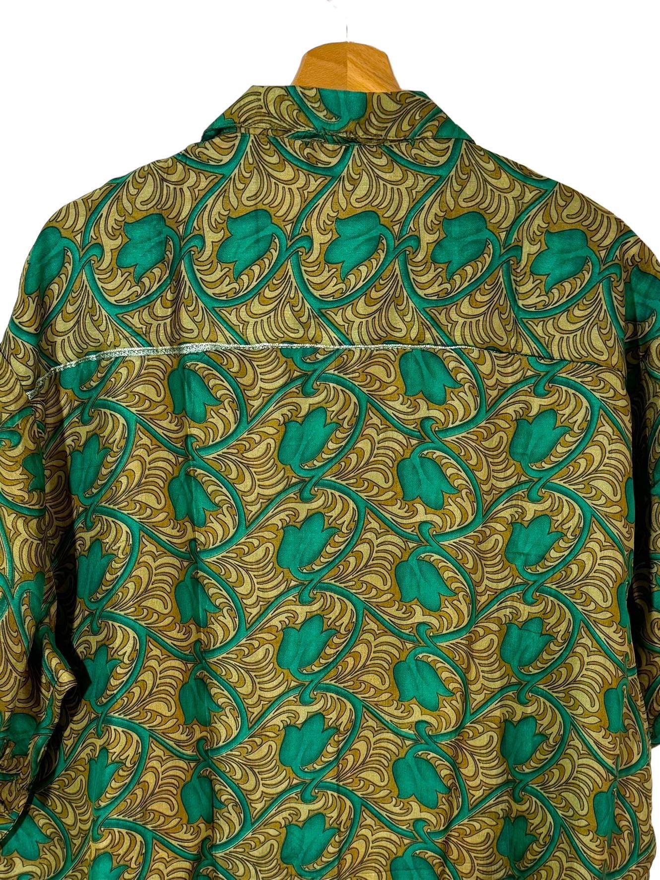 Vintage silk shirt (XL)