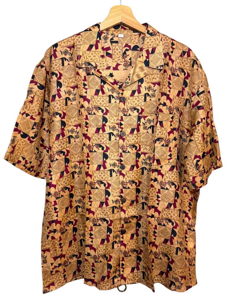 Camicia vintage in seta, taglia L