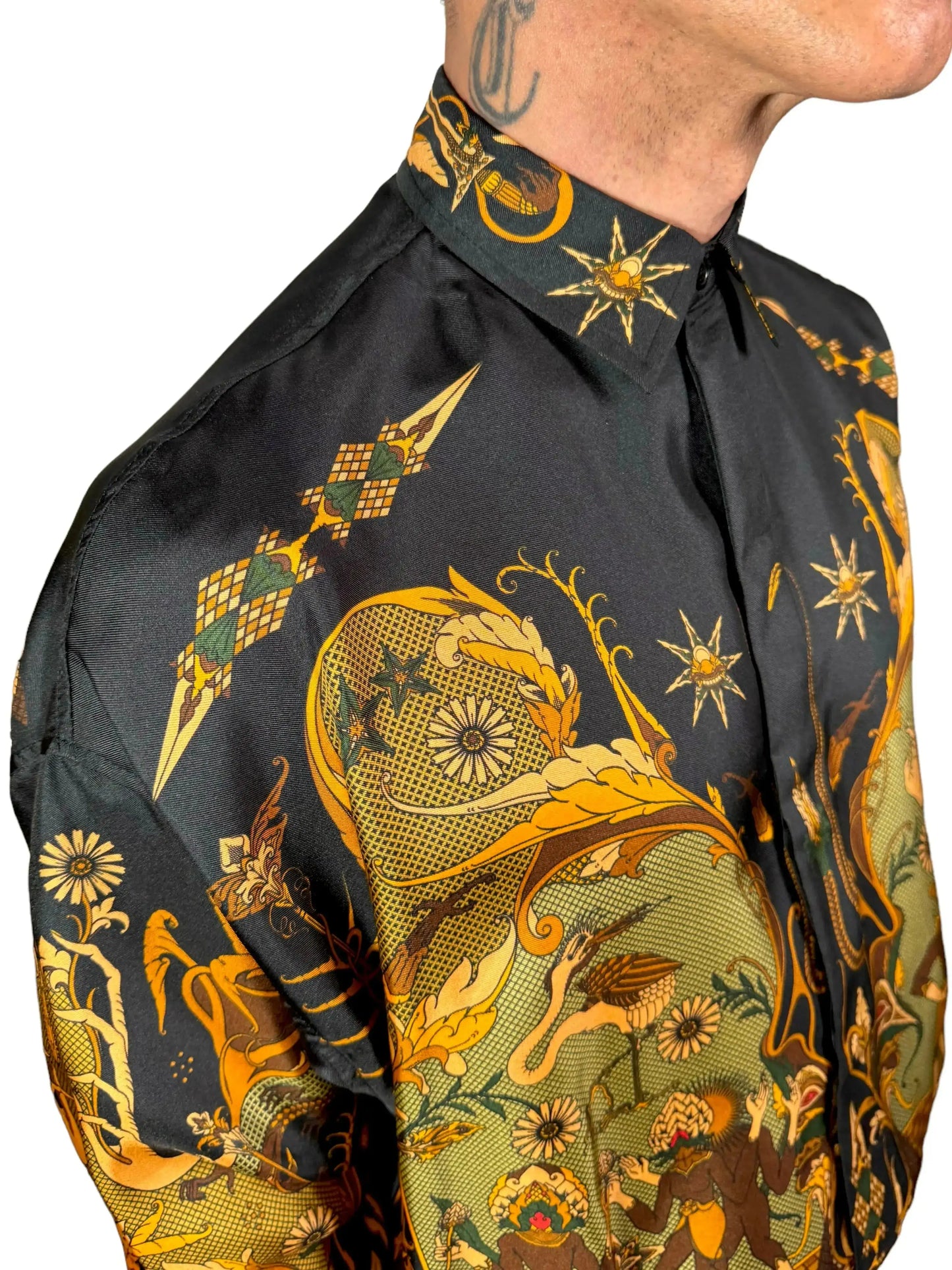 Camicia Fractal in seta Beatbox vintage