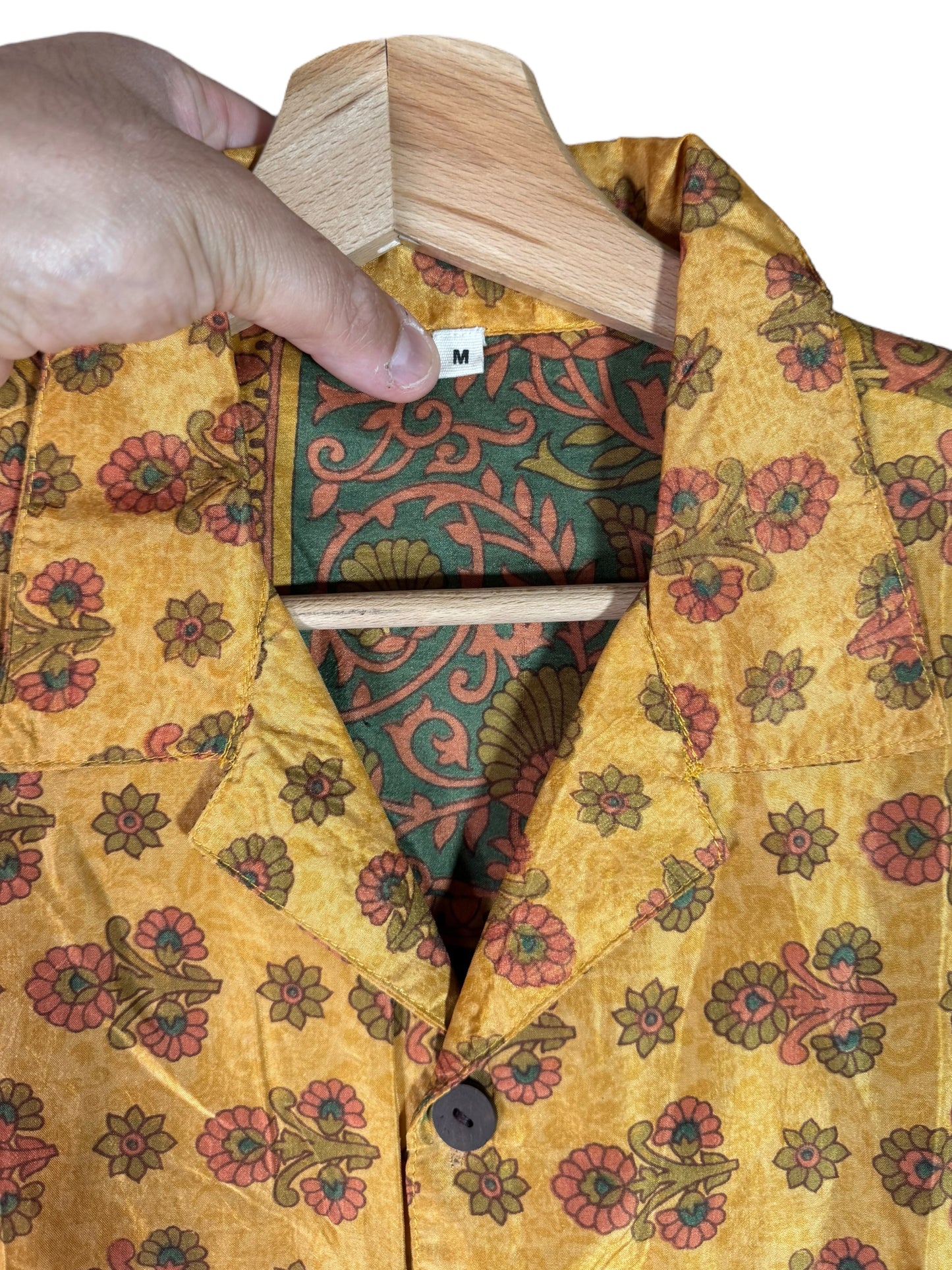 Camicia vintage in seta, taglia M