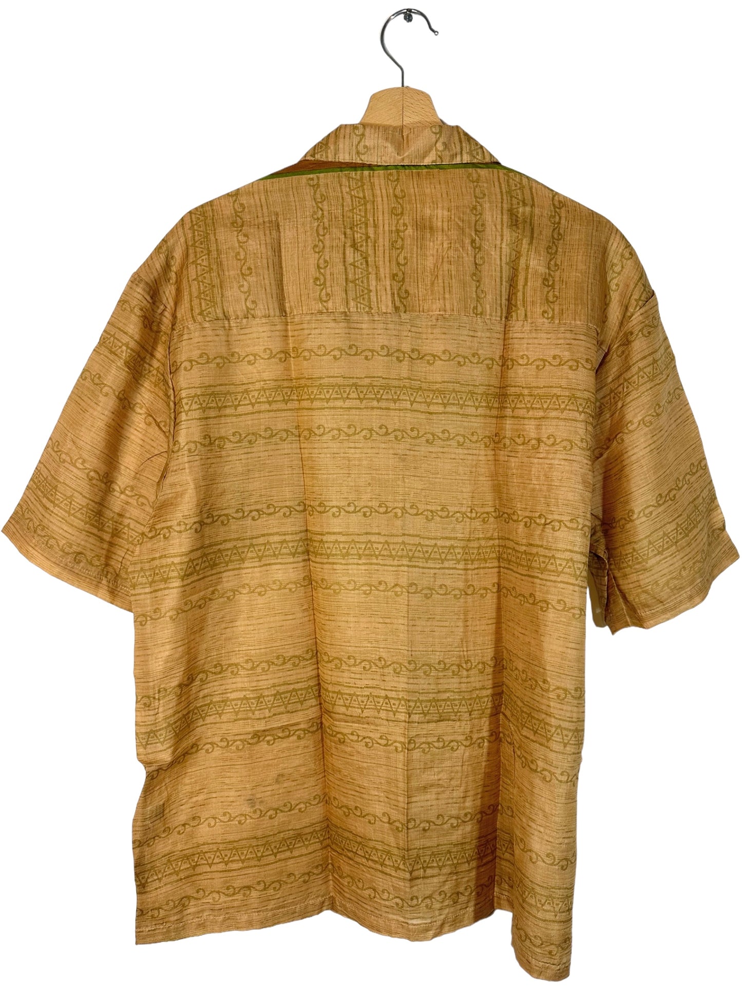 Camisa de seda de seda vintage (M)