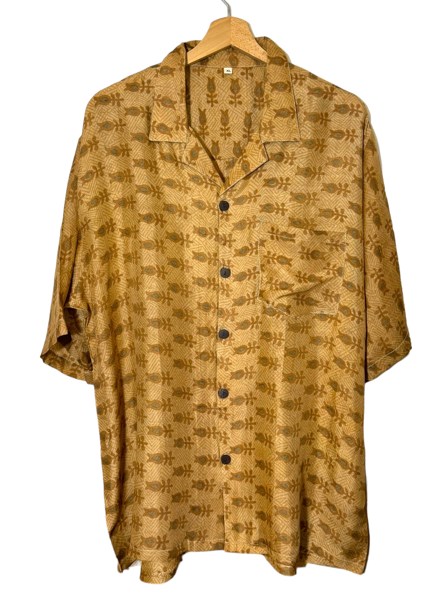 Camicia vintage in seta (XL)