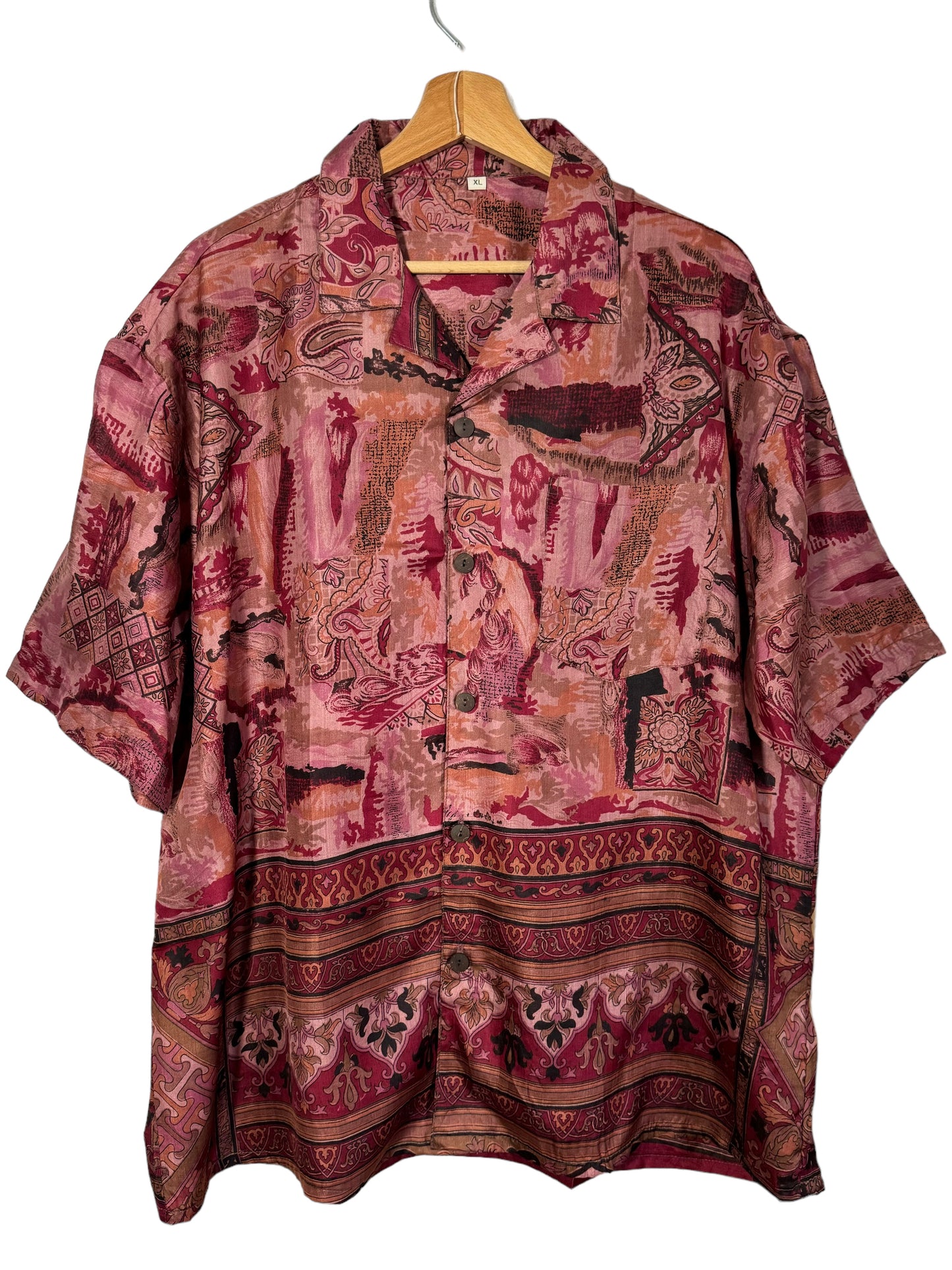 Camicia vintage in seta (XL)