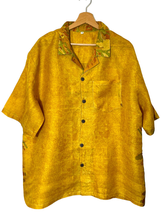 Camicia vintage in seta (XL)