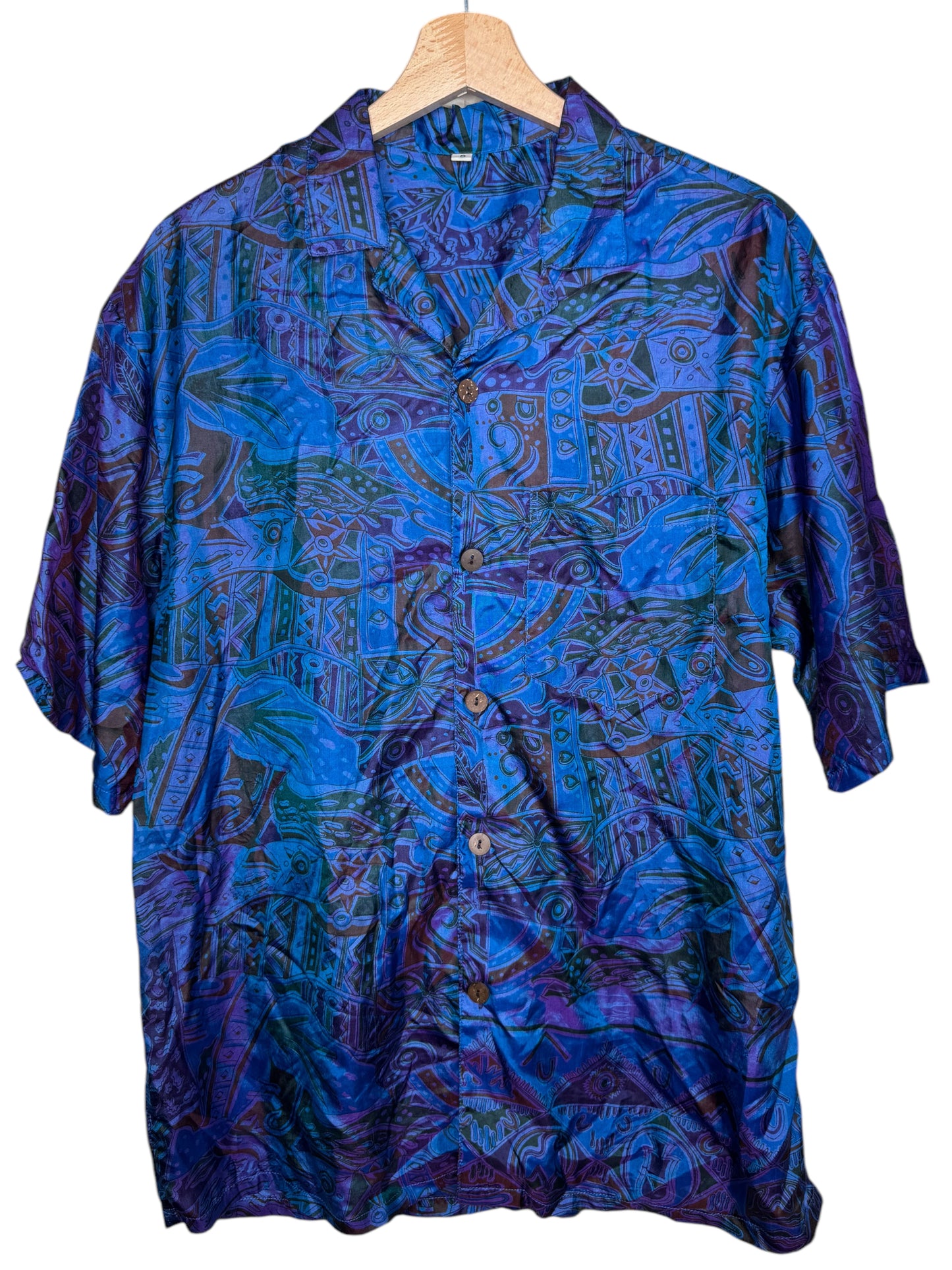 Camicia vintage in seta, taglia S