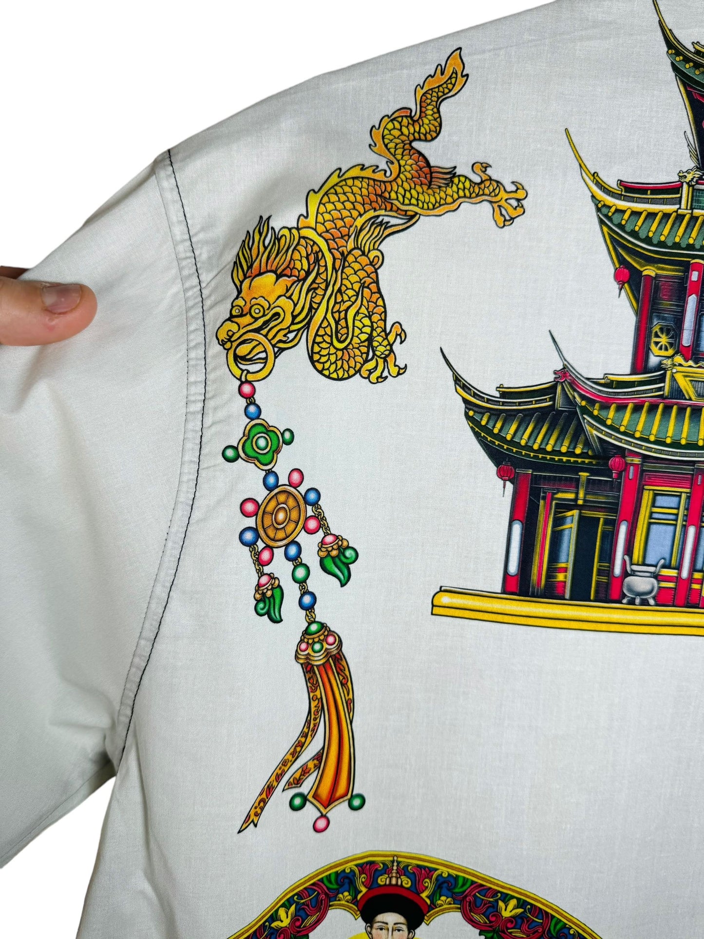 Camisa vintage do imperador da China