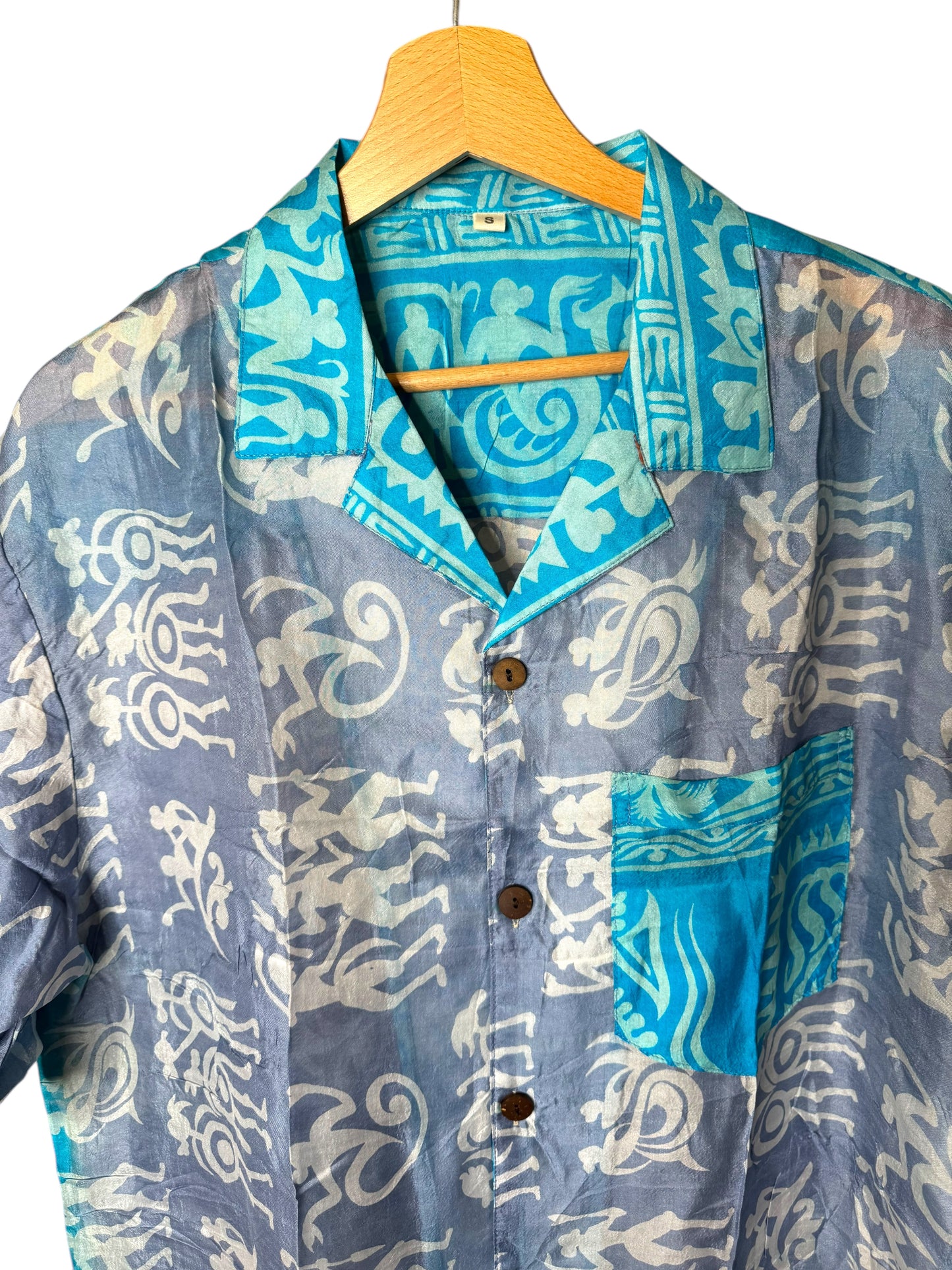Camicia vintage in seta, taglia S
