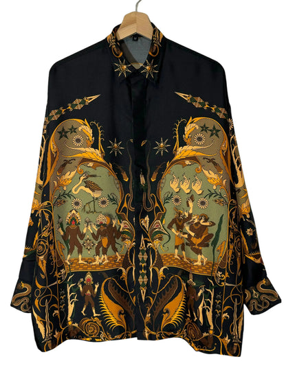 Camicia Fractal in seta Beatbox vintage