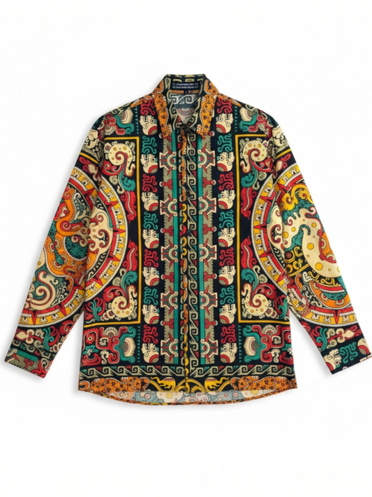 Camicia stampa messicana Beatbox vintage