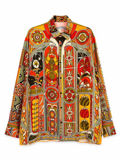 Beatbox Vintage nature shirt in red