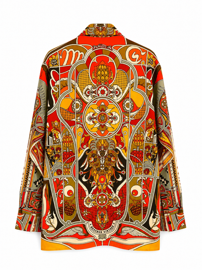 Beatbox Vintage nature shirt in red